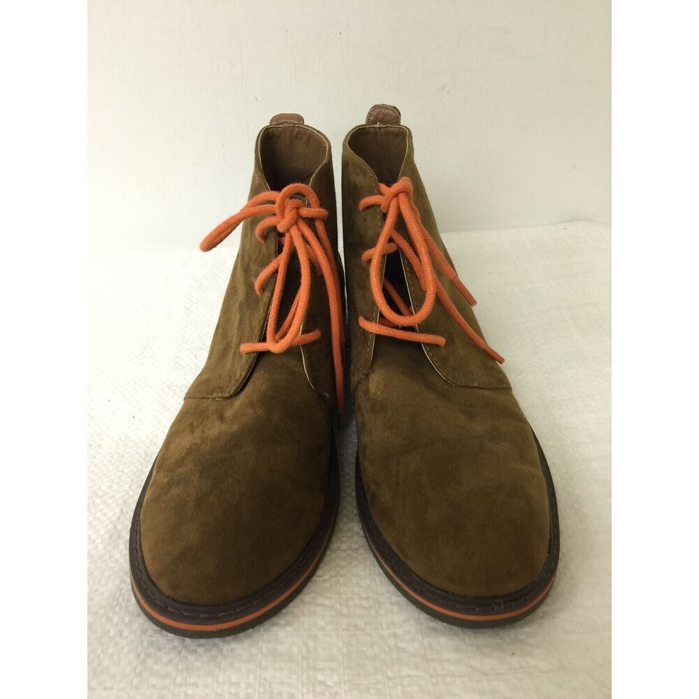 Cole Haan Carlton boys  Tan Orange Oxfords size 3 EUC